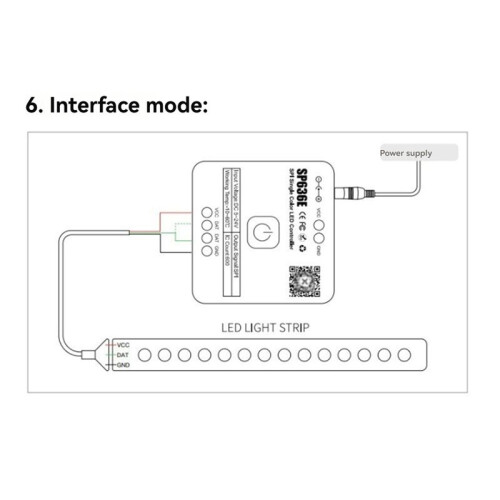 And-SP636E SPI Monochrome Controller DC5-24v Support 2.4G Touch Remote Control 1