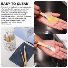 Paint Brush Set,6 Pcs Acrylic Paint Brushes Paintbrushes for Acrylic Painting Artist Paint Brushes Nylon Paint Brushes B