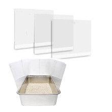 Kattenbak-Plasbeschermers, Hoge Kattenbak-Spatbescherming, Naadloze Urine-Lekkage-Omhulling voor Open Kattenbak
