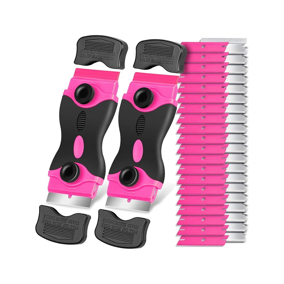 -Blade Scraper Tool Kit - 2Pack -Scrapers & 40Pcs Extra Blades, Plastic Paint Scraper Tool, -Scraper Tool