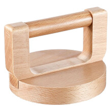 Wood Baren for Printmaking, Smooth Varnished Bottom for Even Pressure, Ergonomic Handle for Comfortable Use