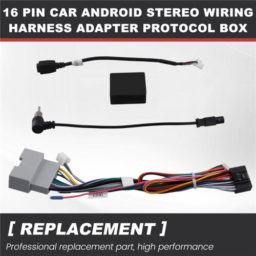 16-Poliger Auto-Android-Stereo-Kabelbaumadapter, Protokollbox, CAN-Bus-Decoder für  Compass  2011-2017 2