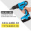 17pcs Flexible Drill Bit Extension,3pcs Rotatable Socket Adapter,3pcs Right Angle Drill Attachment,10 Screwdriver Bits 5