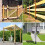 Post Base Protectors Guard for Wooden Mailbox Bracket, Protect Pavilion Deck Railing From Lawnmower 5