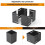 Post Base Protectors Guard for Wooden Mailbox Bracket, Protect Pavilion Deck Railing From Lawnmower 2