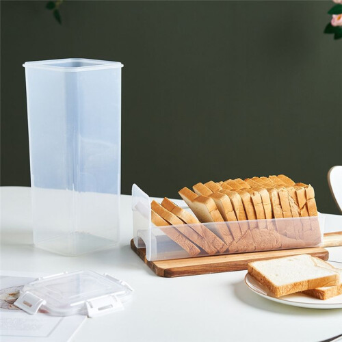 Bread Preservation Box - Sealed Bread and Toast Storage Container for Kitchen, Practical Bread Keeper B 1