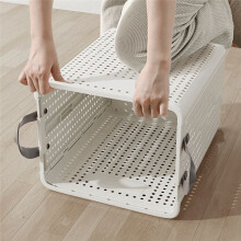Household Folding Dirty Laundry Basket Bathroom Laundry Basket Dirty Clothes Can Be Portable and Movable 37.5x22x45.5cm