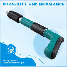 Pistolet à Clous pour Béton Portatif Puissant, -Pistolet Spécial, Pistolet à Clous pour Mur, Cloueuse Fixe pour Rainure de Fil de Décoration