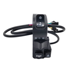 Interruptor de Manillar ATV Botón de Cambio de Bocina de Acelerador Eléctrico de Motocicleta Universal con 7/8 Pulgadas 22MM