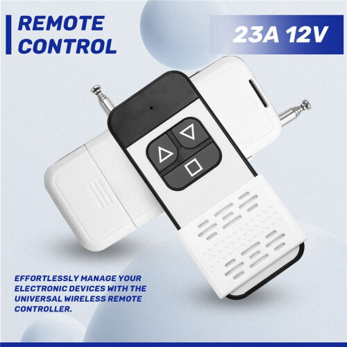 2Pcs 433Mhz Universal Wireless Remote Control 3 Buttons 1000M Transmitter Device for Light/ Garage Door/Motor Controller 1