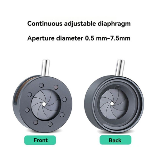 0.5-7.5mm Manual Aperture Adjustable Mechanical Iris Diaphragm Iris Diaphragm for Digital Camera Microscope Iris SK7.5 1
