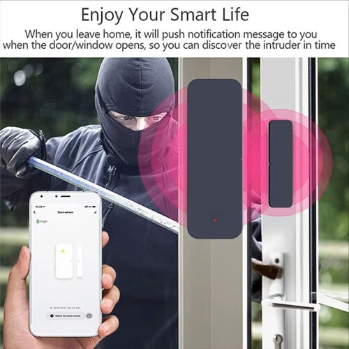 Tuya Wifi Door Sensor Window Entry Sensor Security Burglar Magnetic Sensor Alarm  Life for APP Remote Control 1