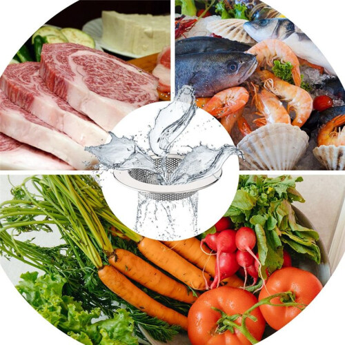 Kitchen Sink Strainer, Stainless Steel Sink Drain Strainer, Dishwasher Safe 2