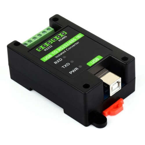 Convertidor Aislado Industrial USB A RS232/485 (B) FT232RNL Convertidor USB Tipo Riel Protección Múltiple