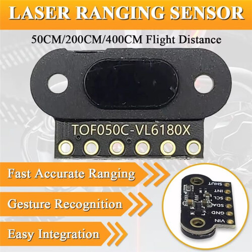 Laser Ranging Sensor Module for STM32 Measure Flight Distance 50CM I2C Output TOF050C 2