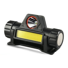 Lampada Frontale A LED Ricaricabile Tramite USB, Super Luminosa, con Batteria Integrata 18650, Torcia Frontale Portatile, Lanterna da Pesca