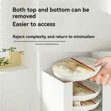 Kitchen Noodle Storage Box Bedroom Makeup Organizer for Masks and Cups 17.5x14x40cm