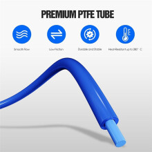 Bowden Tubing Kit, PTFEtubing for 1.75 mm Filament, with PC4-M10 and PC4-M6 Fittings, Cutter A