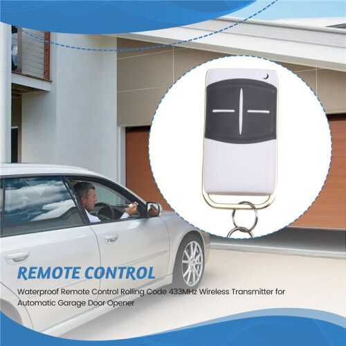 Waterproof Remote Control Rolling Code 433MHz Wireless Transmitter for Automatic Garage Door Opener 1