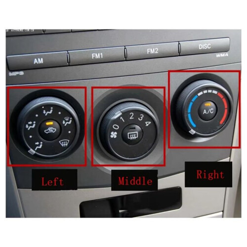 55901-75D357 Car Air Conditioning Panel  AC Control  Knob for   RAV4 2006-2013 Left 2