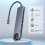USB-C Hub with Ethernet, 4K HD, USB 3.0,  Card Reader, 87W PD Charging High-Speed Data Transfer for Windows,MacOS 7