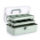 3-Layer Plastic Dividing Storage Box  Organizer and Storage with Adjustable Spacers Portable Handled Organizer 1