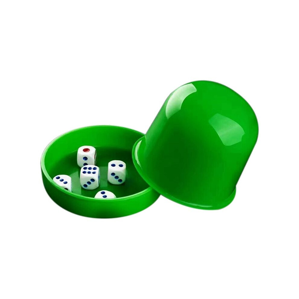 Plastic Poker Dice Cup Set With 5 Dices Shaking Cup Drinking Board Game Dice Box Green 6034148793177
