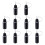 10Pcs Precision Tip Applicator Bottles Black Metal Needle Plastic Bottle 10ML Precision Tip Applicator Bottles 1