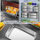 Square Disk with Cover Bake Tray Cake Tray Food Grade Rectangular Food Storage Box Container 2