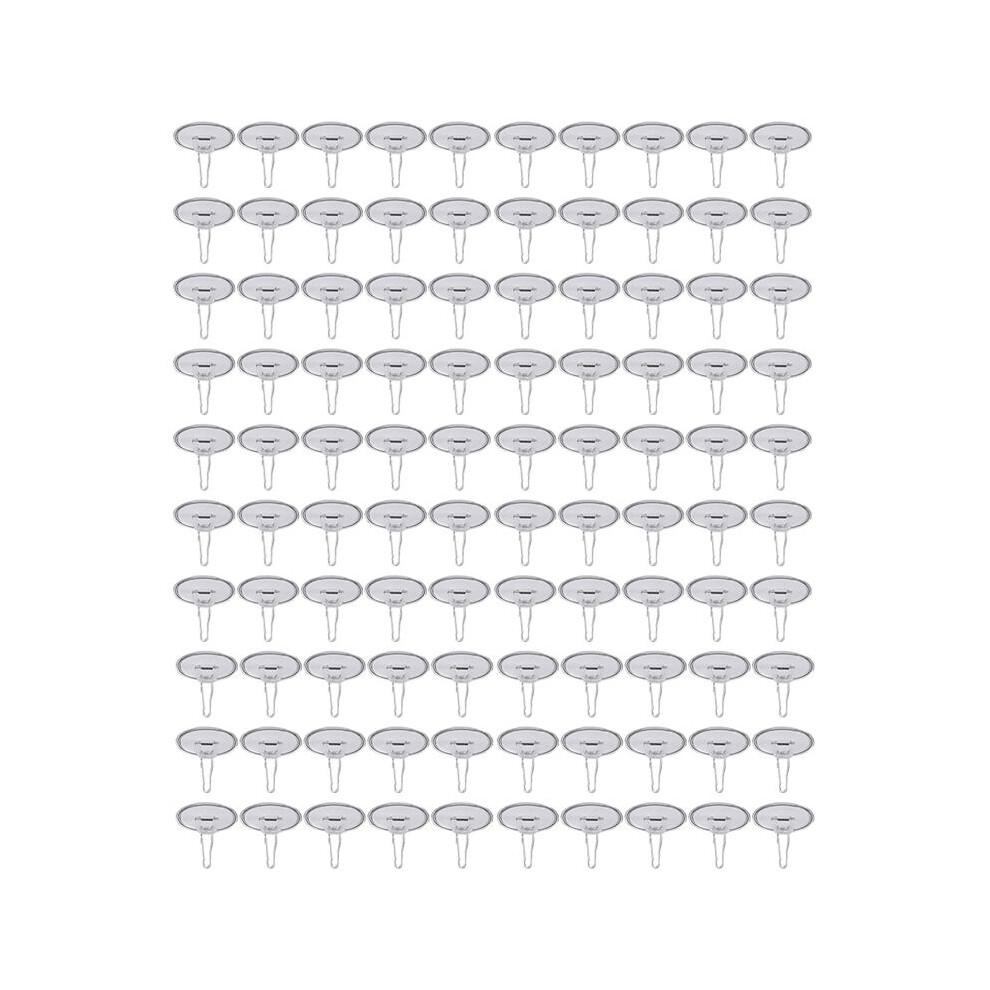 100Pack Ceiling Hooks Adhesive Removable Wall Hanger, 2Cm Disc Sticky Ceiling Hooks For Festival Wedding Christmas Decor 4713404039359