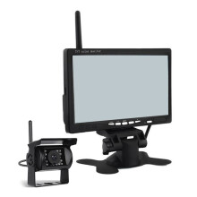 Telecamera Posteriore Wireless da 7 Pollici con Monitor LCD TFT per Visione Notturna, Sistema di Telecamere per Parcheggio e Retromarcia per ,