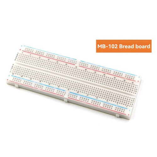 MB102 Breadboard Power Module Kit with 830 Point Solderless Breadboard & 65 Flexible Jumper Wires for Prototyping
