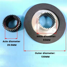 130MM Elektromagnetische Rem Motor Wrijving Remblokken Remtandwiel Schijven Montage voor YEJ112 Basis