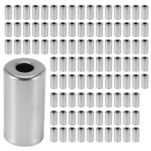 100 Stuks Gaines Kabeldop Bevestiging Remsnelheid 5 mm Metaal Zilver voor Fiets