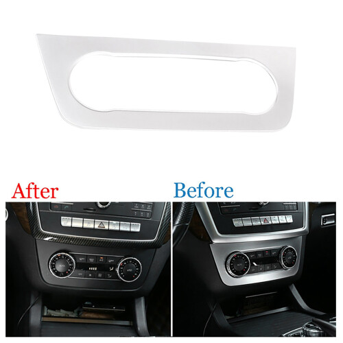 Car Chrome Interior Console Air Condition Adjust Panel Cover Trim for   ML GL GLE GLS Class X166 W166 2