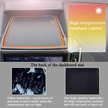 Dashboard Mats for - Crosstrek/Impreza 2018-2022 Forester 2019-2022 Accessories Center Console Liner Mats (Orange)