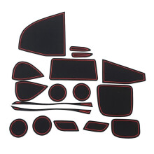 17Pcs Gate Slot Pad for Yaris 2021 2022 Accessories Interior Non-Slip Anti Dust Cup Holder Inserts