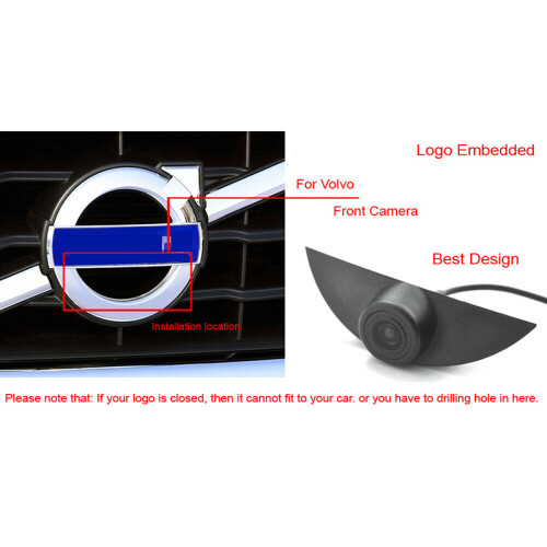 Car Full HD CCD Front View Camera Logo Embedded For  S60 S80  XC60 XC90 2