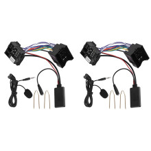 2X Car 5.0 Aux Cable Microphone Handsfree Mobile Phone Free Calling Adapter for C2 C5 RD4