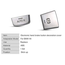 2X ABS Chrome Electronic Hand Brake P Button Decoration Cover for F10 F07 F01 X3 F25 X4 F26 F11 F06 X5 F15 X6 F16