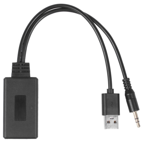3X Car Wireless  Module Music Adapter Auxiliary Receiver Aux Audio USB 3.5mm Socket for  E90 E91 E92 E93 1