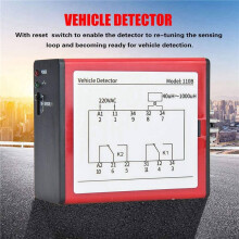 4X 110B Vehicle Detector AC220V Single Channel Inductive Vehicle Loop Detector for Car Parking Lot Access Control