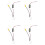 4X 24 Pin Car Camera Adapter Connector Wire Reversing Camera to GPS  Unit Cable for  Kluger RAV4 1