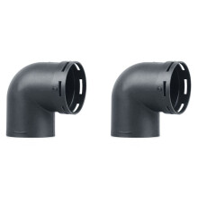 2X Connecteur de Sortie Coudé Tuyau Conduit D'Air Chaud de Chauffage de Voiture de 60mm Connecteur de Sortie D'Accessoires de Remplacement En