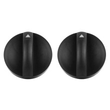 2X PokręTłO PrzełąCznika Klimatyzacji Samochodowej Panel Sterowania Czarny dla Hilux Vigo 2004-2011 55905-0K011 559050K011