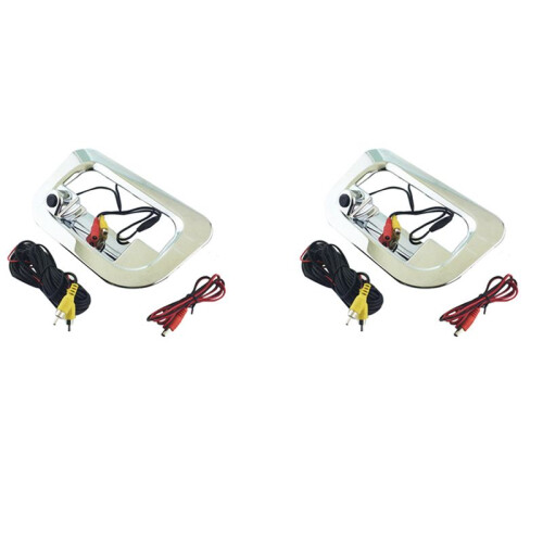 2X for  Hilux 2005-2014 Rear Tailgate Handle Camera Rearview Camera Backup Camera Reverse Parking Camera