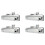 4X Car Tailgate Backup+Rear View Camera Trunk Handle Backup for  D-Max Dmax 2012-2014 1
