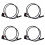 4X 2045400317 ABS SENSOR REAR LEFT RIGHT for  C-CLASS W204 C204 S204 01.2007 1