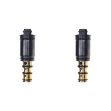 2X Car Air Conditioner Ac Compressor Solenoid Valve Electronic Control Valve for for 5SEU12C