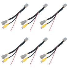 6X Car Rear View Camera RCA Video Reverse Camera Convert Cable Adapter for Outlander ASX GF GG ZJ